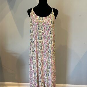 Colorful Paisley Maxi Dress vacation vibes